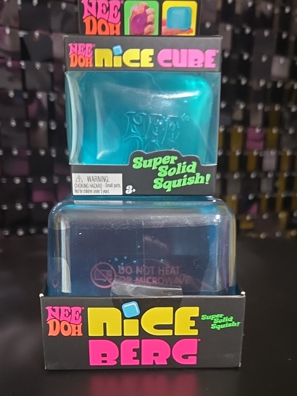 New Needoh Set Nice Cube Berg Super Solid Squish Teal and Needoh Nice CubeTeal.